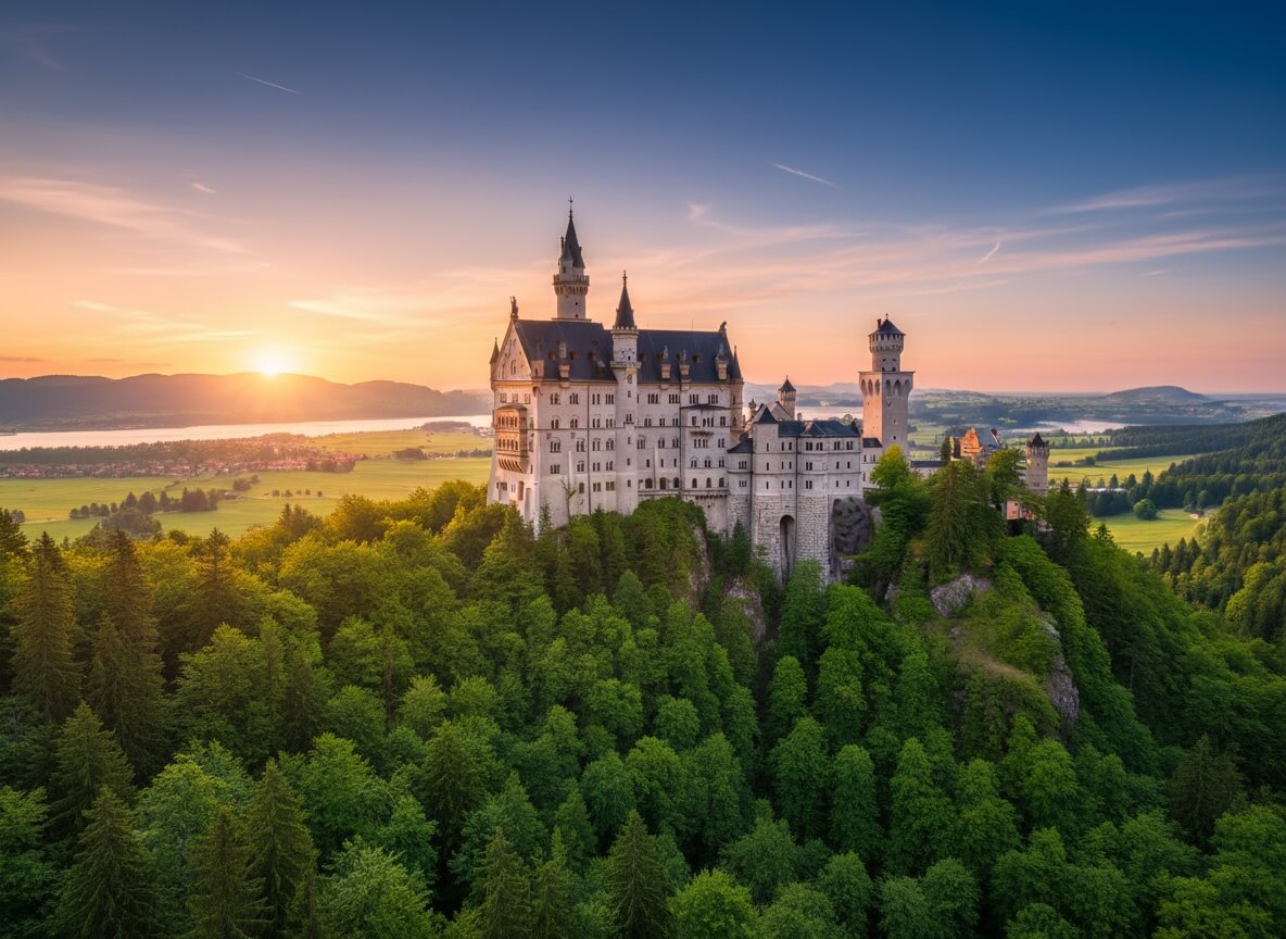 Zamek Neuschwanstein w środku &mdash; sala tronowa